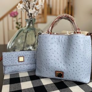 NWT Dooney Small Brenna / Milly Set Ostrich